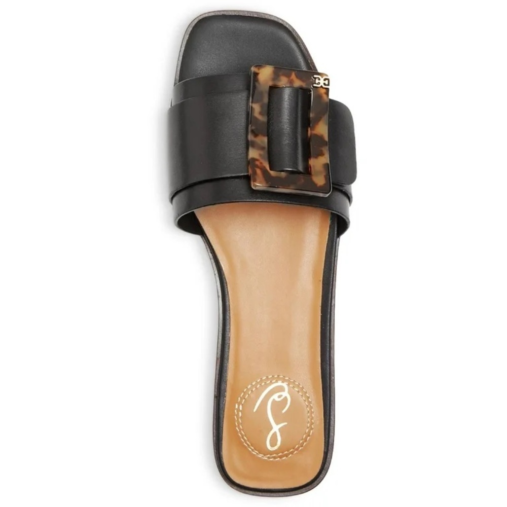 Sam Edelman Inez Slide Sandals with Tortoise Buckle